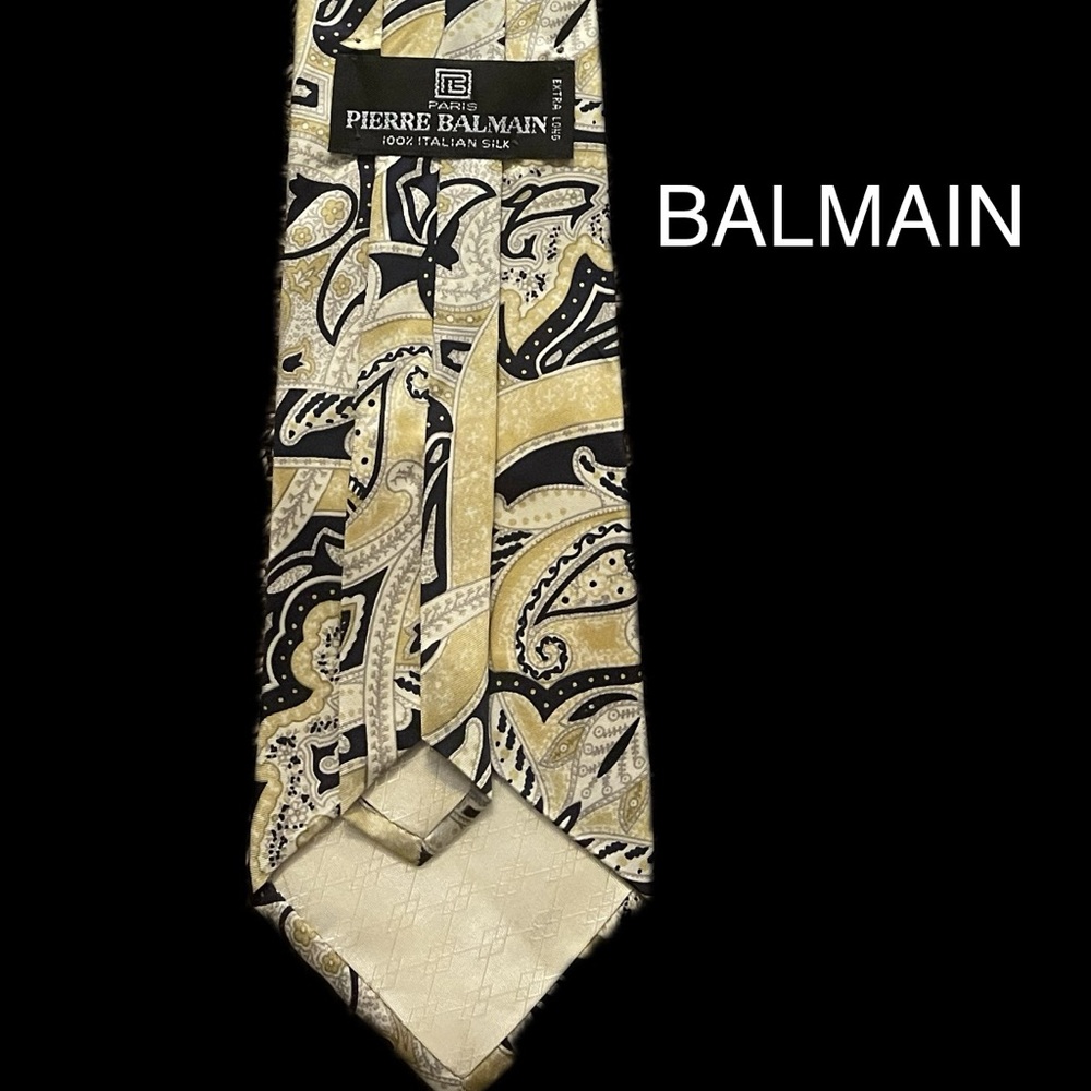 Pierre Balmain Necktie Silk Yellow